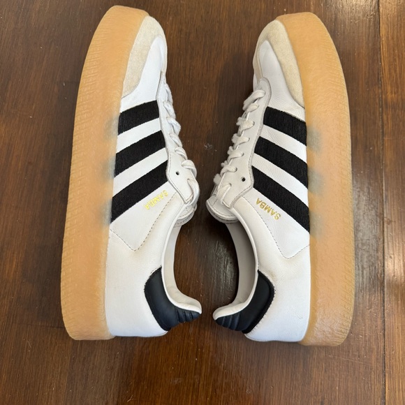 Adidas Samba Shoes Mens Size 10 White Black Gum OG Classic Soccer Sneakers - Picture 6 of 10